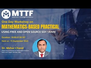 Mathematics-Based Practical Using Free and Open Source Software | Open Source Software | Python | R