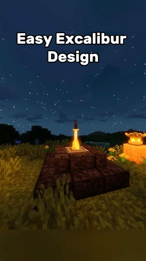 Easy Excalibur Design | #minecraft #minecraftbuilding
