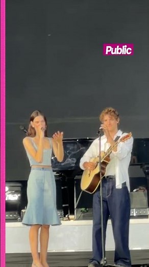 Charlotte Cardin more in love than ever with her partner Aliocha Schneider on stage at the