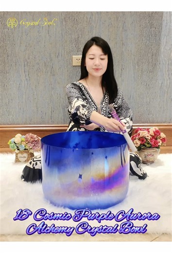 Healing Benefits of a Large Cosmic Purple Crystal Bowl