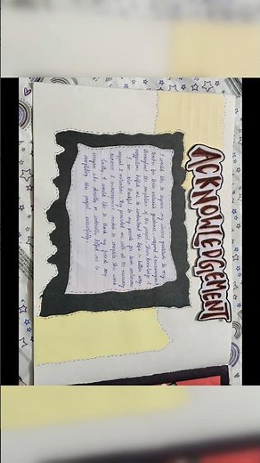 Acknowledgment page for Project and assignment 🤗
