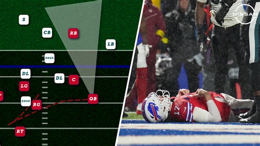 The Eagles' 4th-and-goal stop against the Bills in the third quarter was one of the most impressive plays of the season so far. Barrett Brooks breaks down how the Birds kept Josh Allen out of the end zone in a pivotal moment in Week 17. | NBC Sports Philadelphia