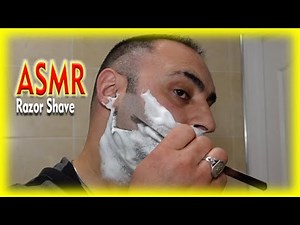 ASMR Home Made Razor shave asmr sound 🔊 barber turko