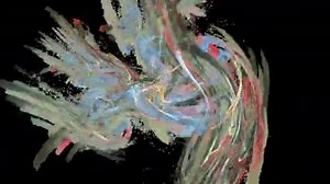 Abstract motion background with alpha channel, loopable