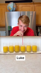 1.5M views · 8.5K reactions | Who Drank the Egg  Dad, mom, and kids play funny Egg and orange juice roulette where they each walk up and sip a random straw. | Benson Bros | Facebook