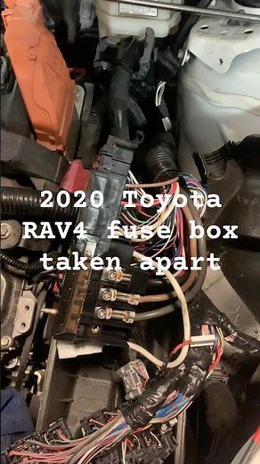 2020 Toyota RAV4 fusible link replaced fuse box taken apart #fusebox #toyotacars #automobile #car