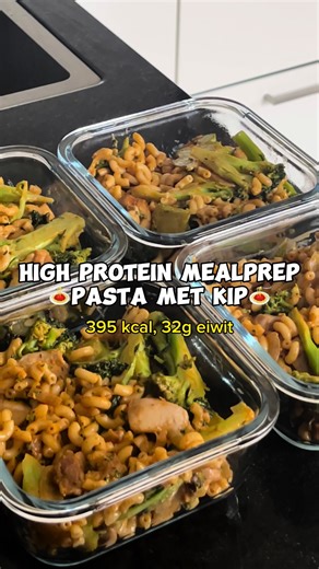 HIGH PROTEIN MEALPREP: Pasta met Kip en Broccoli