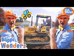 Blippi Learns About Bulldozers and Excavators! | Blippi & Blippi Wonders Educational Videos for Kids - Videos For Kids