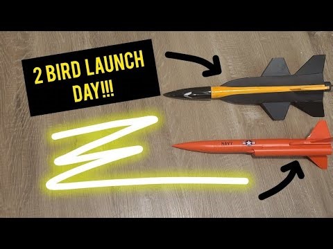 Model Rocket Launch 2026:2 flight Navy X15 flight