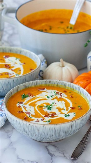 5.4K views · 68 reactions | Aromatic and creamy pumpkin soup made...