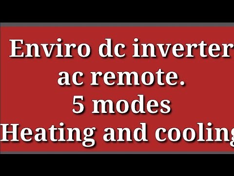 how to use enviro remote.?? enviro remote heating, cooling,fan and auto mode setting