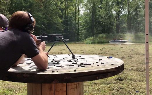 第二次世界大战 苏联DPM轻机枪实弹射击