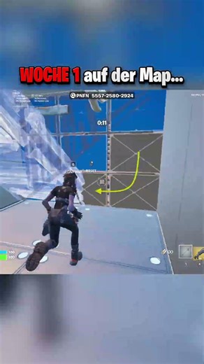 1 TAG 😔 vs 1 WOCHE 😈 auf dieser map! #fortnite #shorts