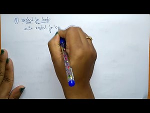 do while loop in c programming | nested for loop | Example | C Programming | Lec-27