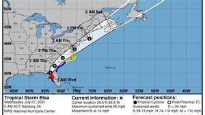 Tropical Storm Elsa continues to weaken as storm moves out of Florida