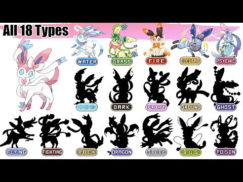 All 18 Types Sylveon Evolution | Pokémon Type Swap | Max S