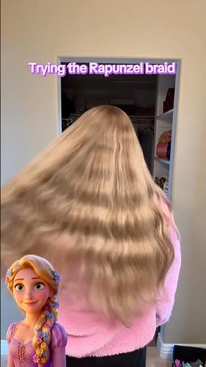 Let’s try Rapunzel’s hair 💜✨🌸