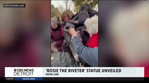 "Rosie the Riveter" statue unveiled in Royal Oak