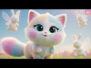 Puffy Cat’s Magical Marshmallow Day 😸🍬 Fun Kids Rhyme | Sweet Cartoon Adventure