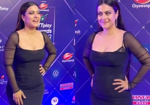 Kajol wears a body hugging black outfit for an event; netizens ask if she is wearing her daughter Nysa Devgn’s dress