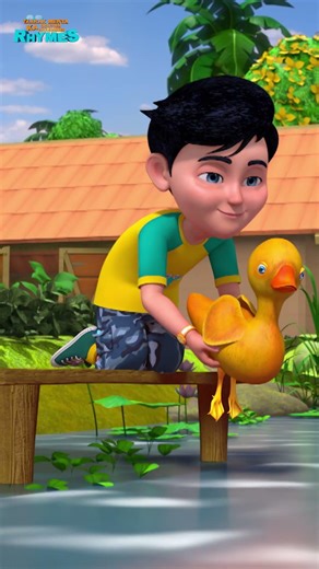 Five Little Ducks | English Nursery Rhymes | #nurseryrhymes #kidsvideo #shorts #short