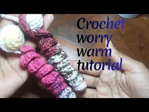 How to Crochet Worry Worm | Perfect Scrap Yarn Project - step by step tutorial