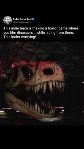 This indie team is making a horror game where you film dinosaurs... while hiding from them. #gaming
