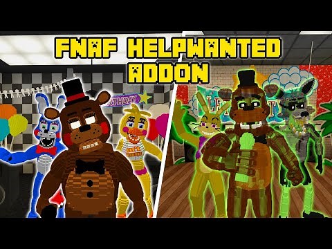 FNAF Help Wanted Addon in Minecraft PE / BE (Addon Review) [PART 1]