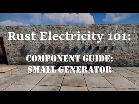 Rust Electricity 101: Component Guide - Small Generator