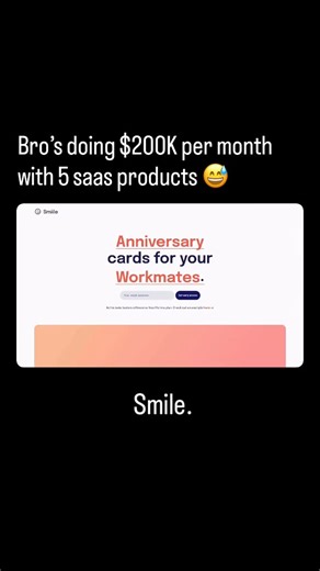 Starter Story on Instagram: "just got off a call with this founder from Australia. he’s built not one… not two… but 5 SaaS apps! making a combined $200,000 MRR every single month. i asked him how he did it, and he said: “i like to build ideas that can’t fail.” that hit me hard. comment or DM me MIKEHILL and I’ll send you the full interview breaking down his approach."