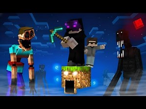 Surviving One Block With the Scariest Horror Mods in Minecraft