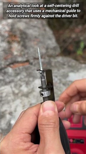 Precision Spring Loaded Drill Attachment For One Handed Driving