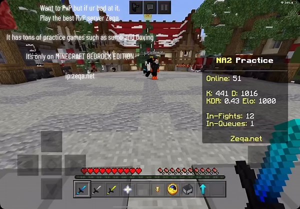 Best Zeqa Minecraft Bedrock PvP Server