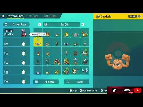 Show Casing Shiny (Alolan)Graveler And Shiny (Alolan)Geodude Pokémon Violet The Indigo Disk DLC