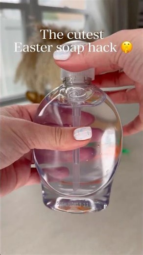 Easter Soap Hack from Dollar Tree #dollartreefinds#diysoap #eastercrafts #lifehack