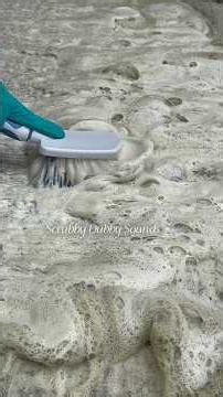 Deep Sudsy Concrete Scrubbing ASMR | Thick Foam Scrub Sounds