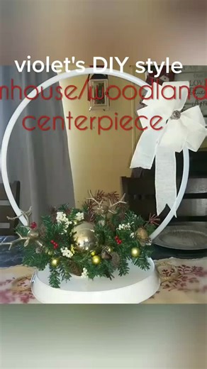 DIY Dollar Tree Hula Hoop Christmas Centerpiece