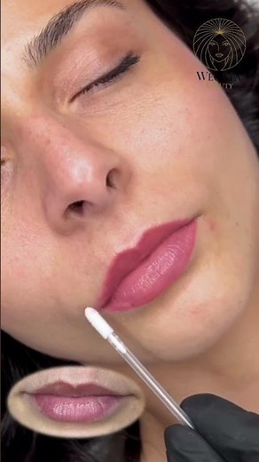 Permanent Make-up Lippen #NudeLips 💋 Vorher/Nachher | Sofortiger Effekt #Shorts