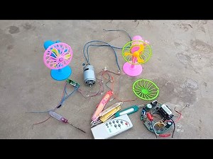 DIY Mini Electric Fan with DC Motor | Battery Powered Fan at Home | Creation BY