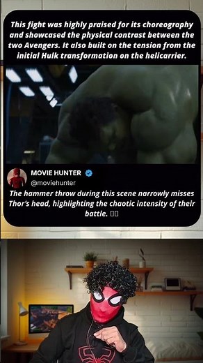The Avengers (2012) | Hulk vs Thor Mjolnir Fight | 10s Epic Battle ⚡🛡️ #spiderman