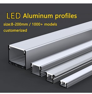 [Hot Item] Customized Aluminum Channel Profile for LED, LED Aluminium Profile