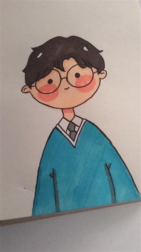 Coloring a Boy with Markers | Easy Drawing and Coloring for Beginners #shorts