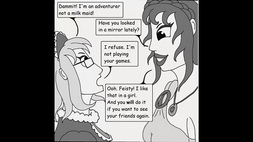 Woman - Cow Transformation (Comic Transformation)