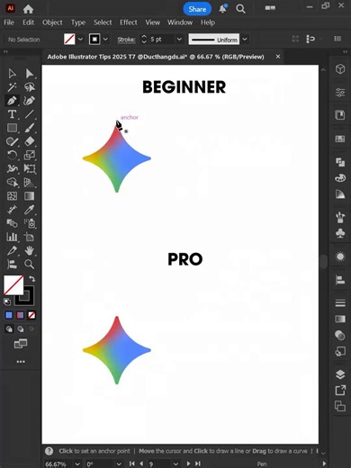 tips to draw cleaner lines in Adobe Illustrator (by: ducthangds)