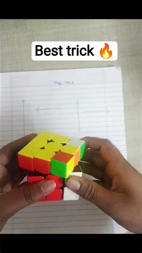 Rubik's cube trick 🔥🥶 | Cubing | Speedcubing | How to solve a Rubik's cube #shorts #trend #cubing