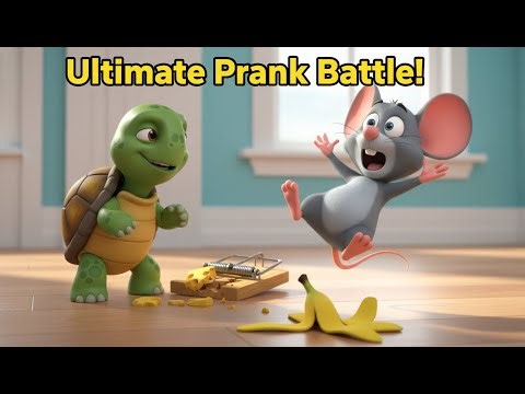 Mouse vs Turtle The Ultimate Prank Battle! 🐭🐢💥 #FunnyCartoon #3DAnimation #MouseFails