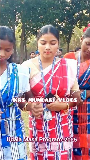 UDALA MASA PROGRAM 2025||SANTALI TRADITIONAL DANCE/KRS MUNDARI VLOGS #shorts #viral