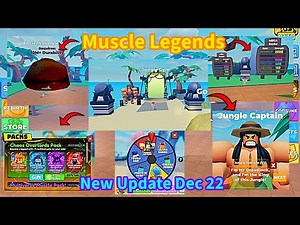 New Update 2024!🎉 New Jungle Gym! and Jungle Crystal Egg! in Muscle Legends - Roblox