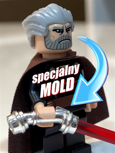 Rękojeść MIECZA Dooku LARGE EYES Clone Wars LEGO Star Wars #lego #legostarwars #starwars #starwarslego #starwarsfan #starwarscollection #legofan #legocollections