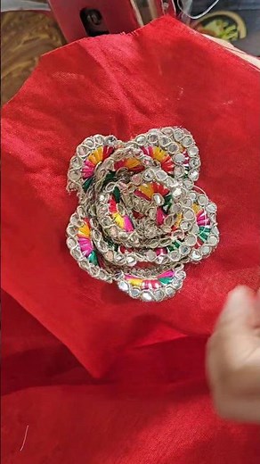 easy patchwork using lace #sewingtips #shorts